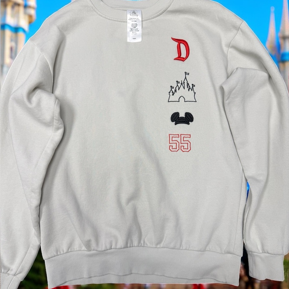 Disney Cream Sweater with Red and Black Details